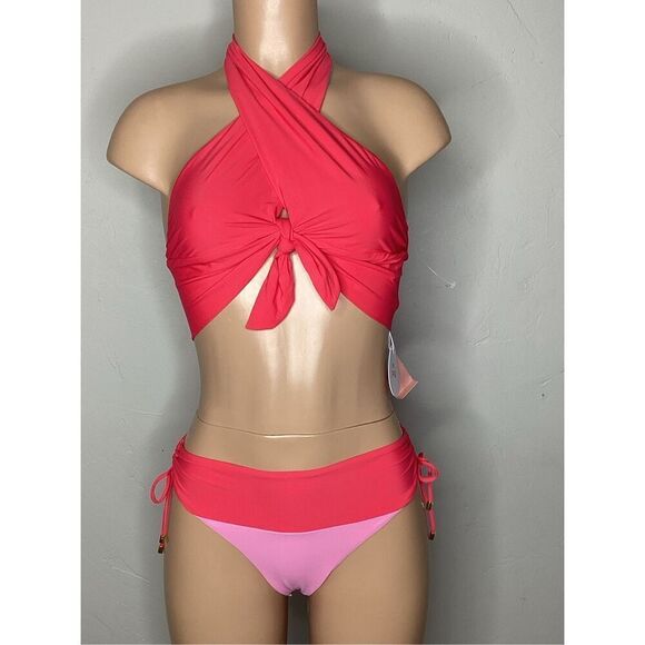 New. PQ red and pink bikini. D-top/S-bottom. Retails $154 - Picture 2 of 6